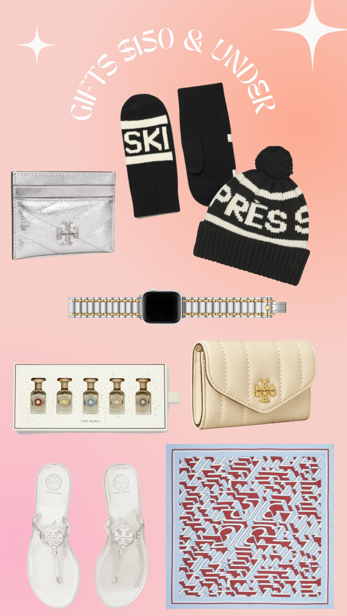 Gifts from Tory Burch that are $150 and under 

#LTKunder100 #LTKSeasonal #LTKHoliday