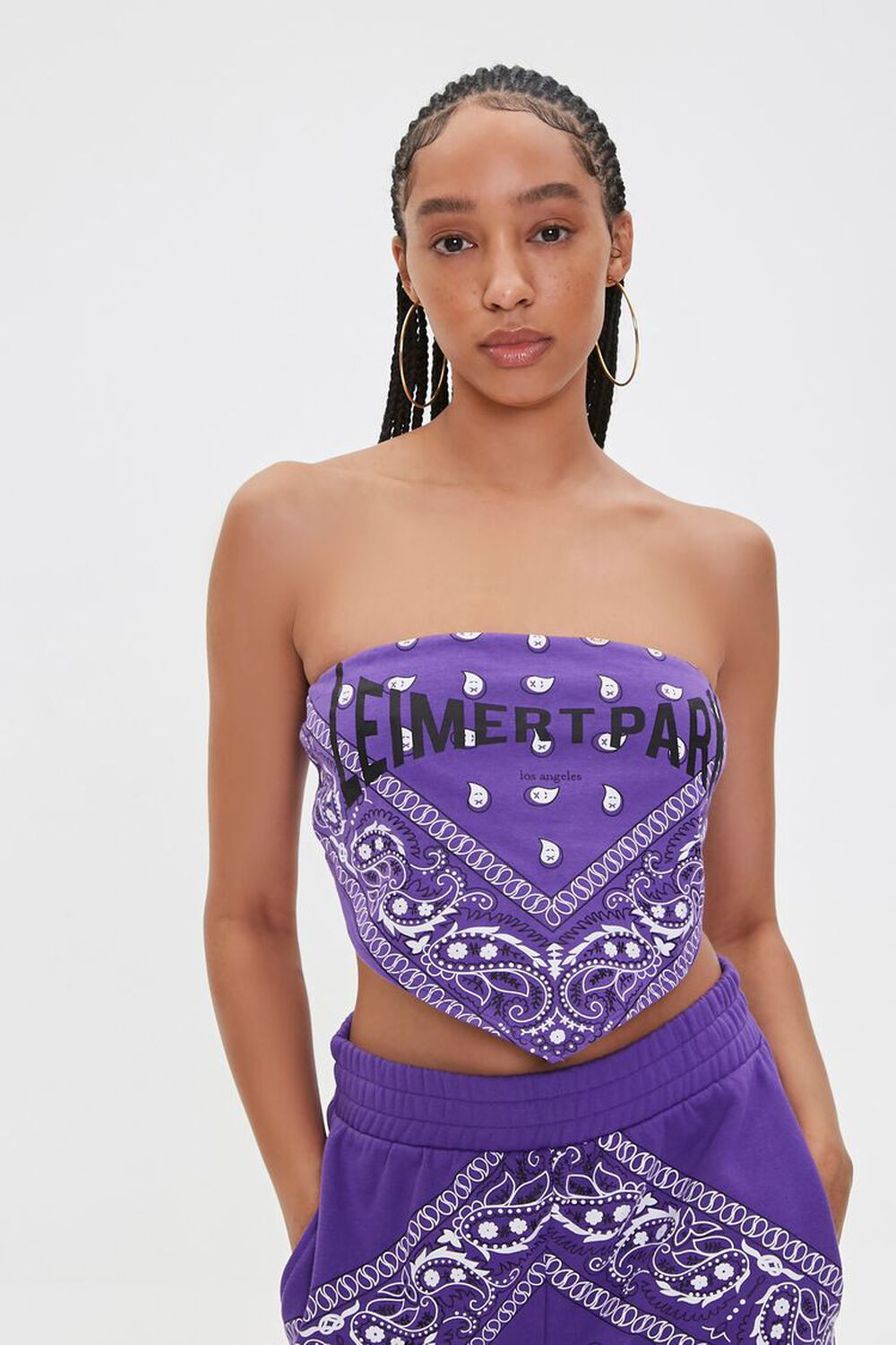 Ashley Walker Leimert Park Graphic Tube Top | Forever 21 (US)