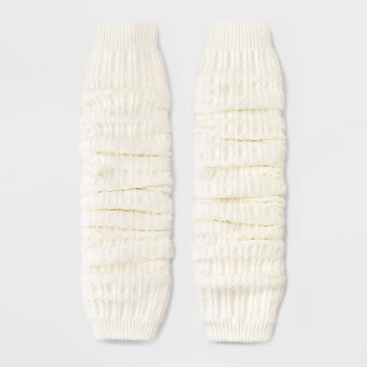 Women's Textured Super Soft Legwarmer Boot Socks - Auden™ Ivory 4-10 | Target