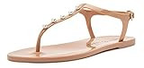 Katy Perry Women's The Geli-T Strap Flat Sandal, Pearl/Light TAN, 9 | Amazon (US)