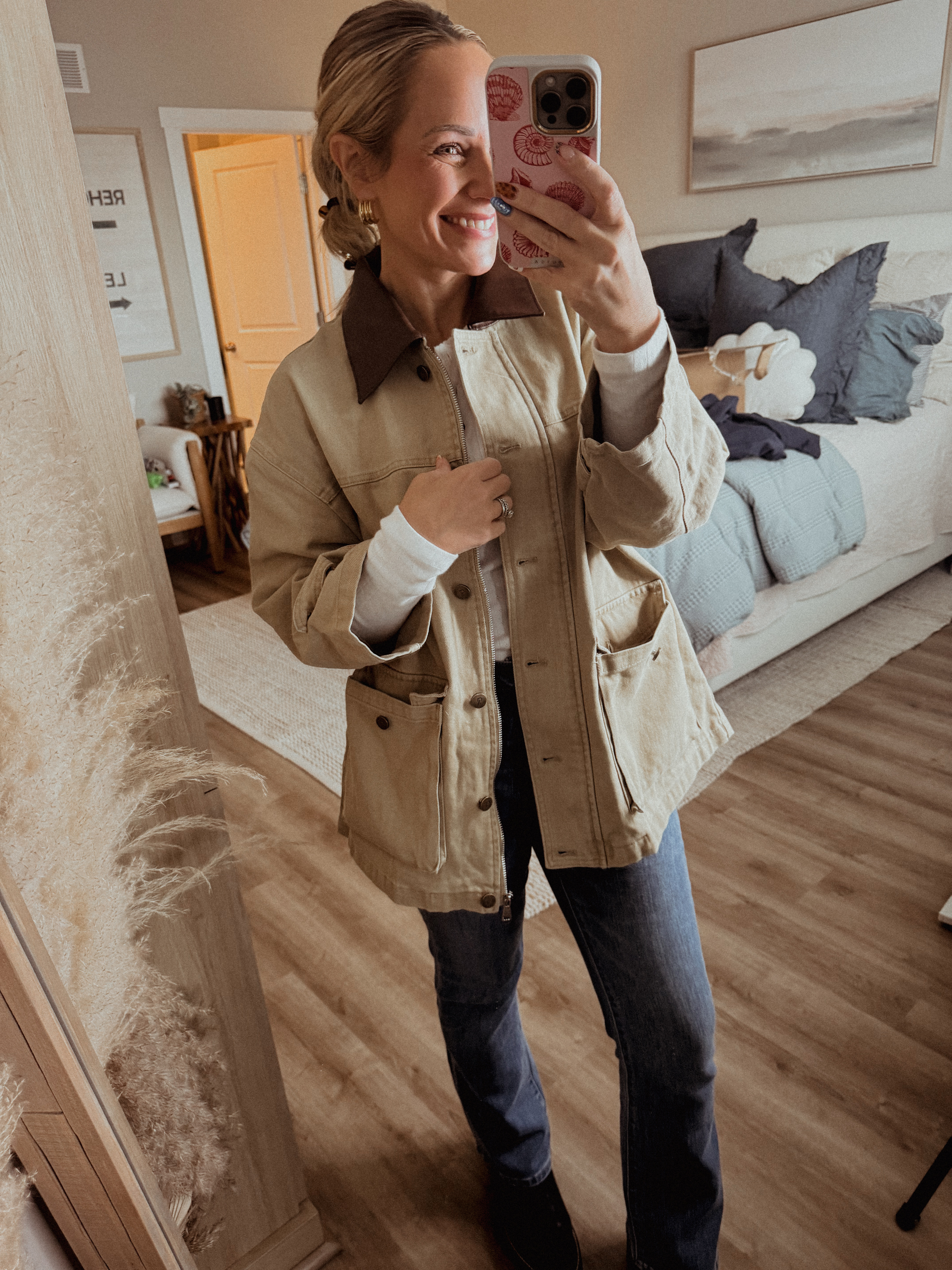 This jacket from Anthropologie is my new favorite spring clothing piece😍 Also linking the jeans, long sleeve tee, boots, and hair accessories

spring outfit, easter outfit, work outfit, Elevated style, Type B mom, Petite Fashion, Claire Tammaro, Mom of 2 

 #LTKWatchNow #LTKFindsUnder100 #LTKStyleTip