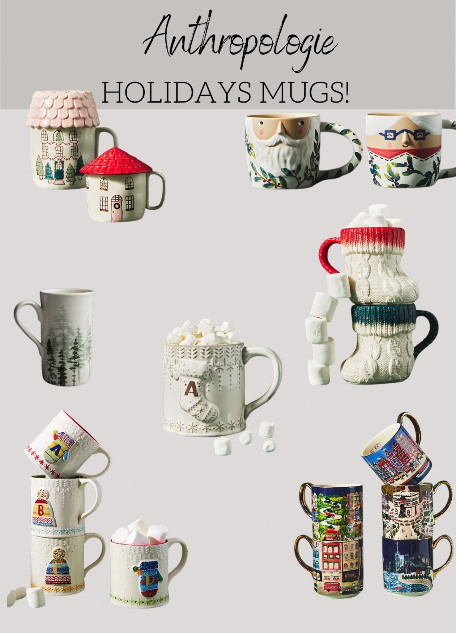 All the Holiday Mugs from Anthropologie!

#anthropologie #holidaymugs #christmasmugs #coffeemugs

#LTKHoliday #LTKunder50 #LTKhome
