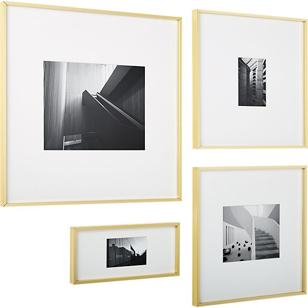 gallery brass 5x7 picture frame | CB2