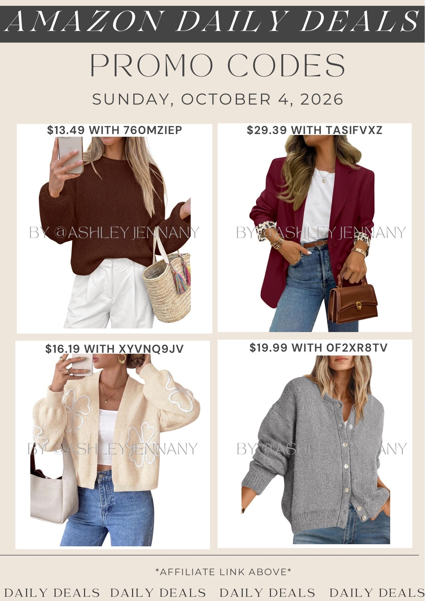 Amazon deals

#LTKSaleAlert #LTKMidsize #LTKSeasonal