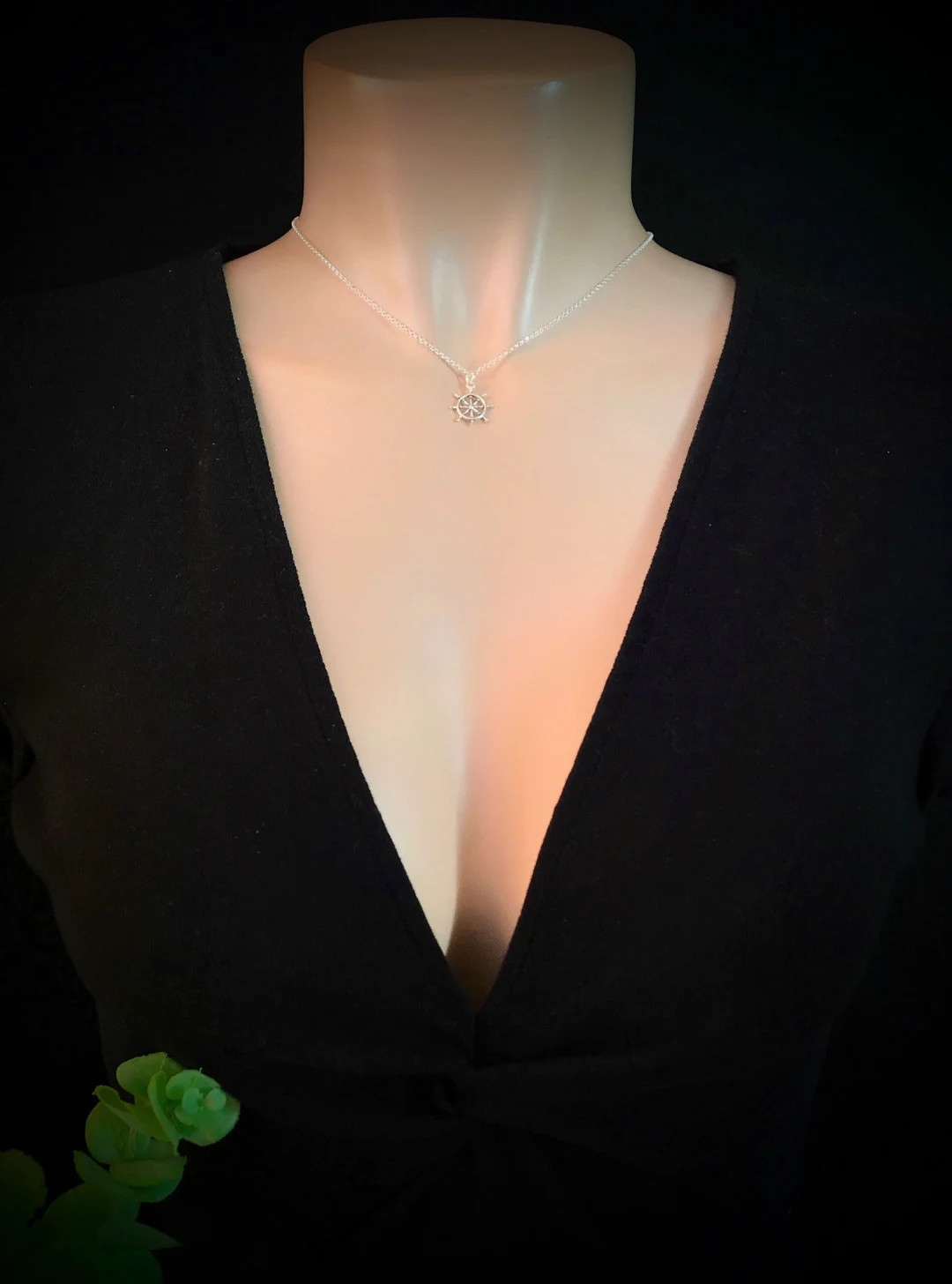 Ship Wheel , Boat Wheel Sterling Silver Necklace, Nautical Gifts, Boat Lover ,for Her, for Him, S... | Etsy (US)