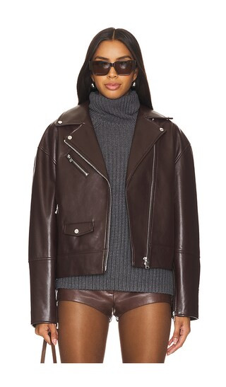 Andrade Jacket in Mahogany | Revolve Clothing (Global)