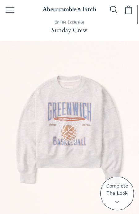 Abercrombie crewneck sweatshirt 
#basketball #sweatshirt #abercrombie 

#LTKsalealert #LTKunder100 #LTKGiftGuide