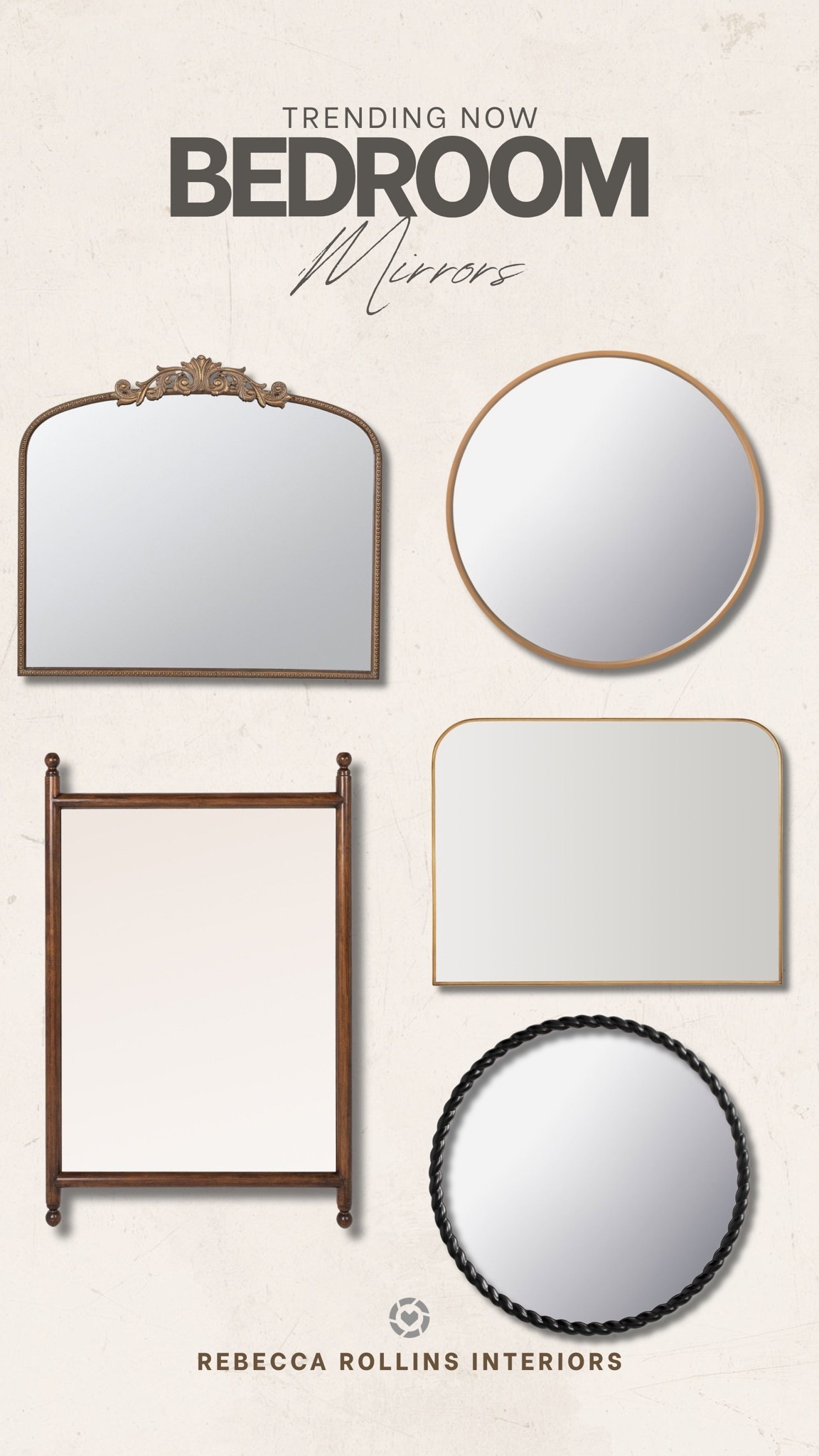 Add a mirror above your dresser, or a standing one in the corner of your bedroom to make it feel bigger!

#mirror #bedroom #homedecor

#LTKHome #LTKSaleAlert