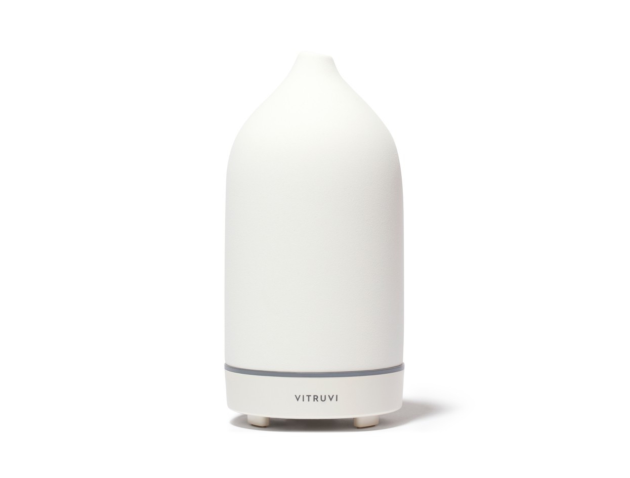 Vitruvi Stone Diffuser White | Violet Grey