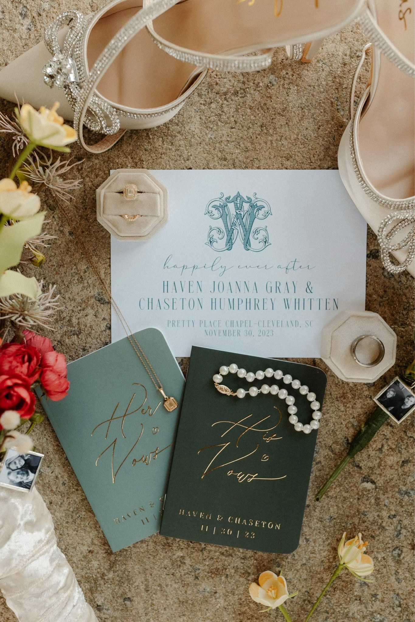 All of our little wedding details made this day so sentimental! Link below to our vow books, ring box and bouquet charms

#LTKwedding #LTKU #LTKfindsunder50