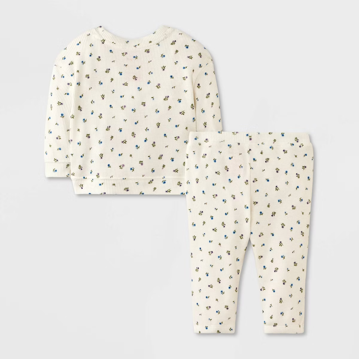 Baby Girls' 2pc Waffle Sweatshirt & Legging Set - Cat & Jack™ | Target