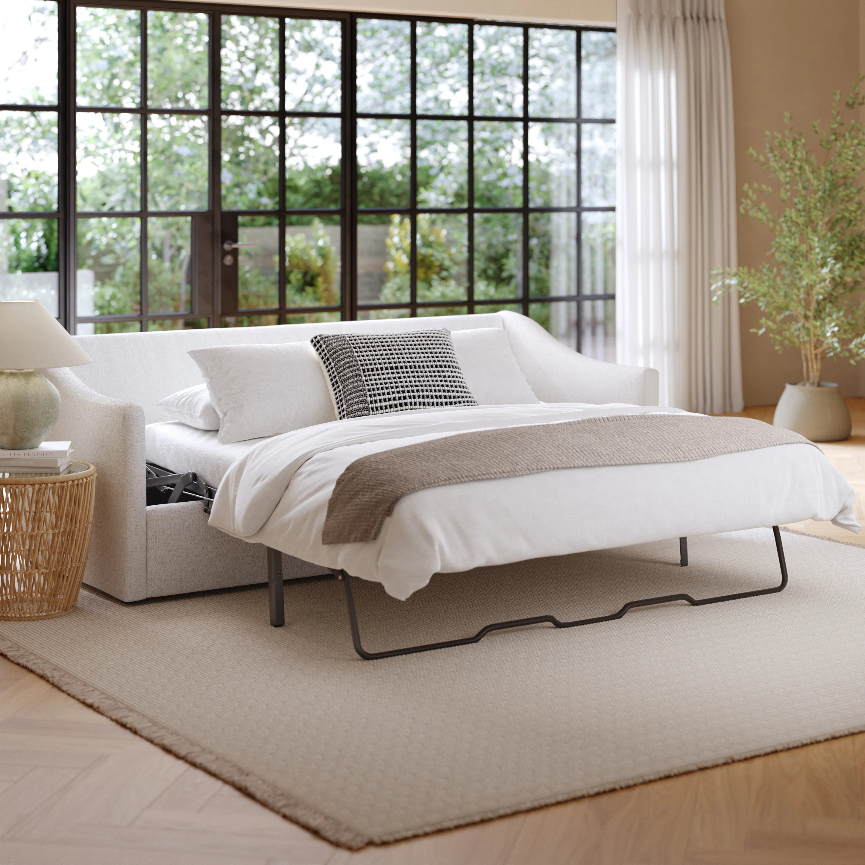 Landry 84.5" Sofa Bed - Napa White | Article