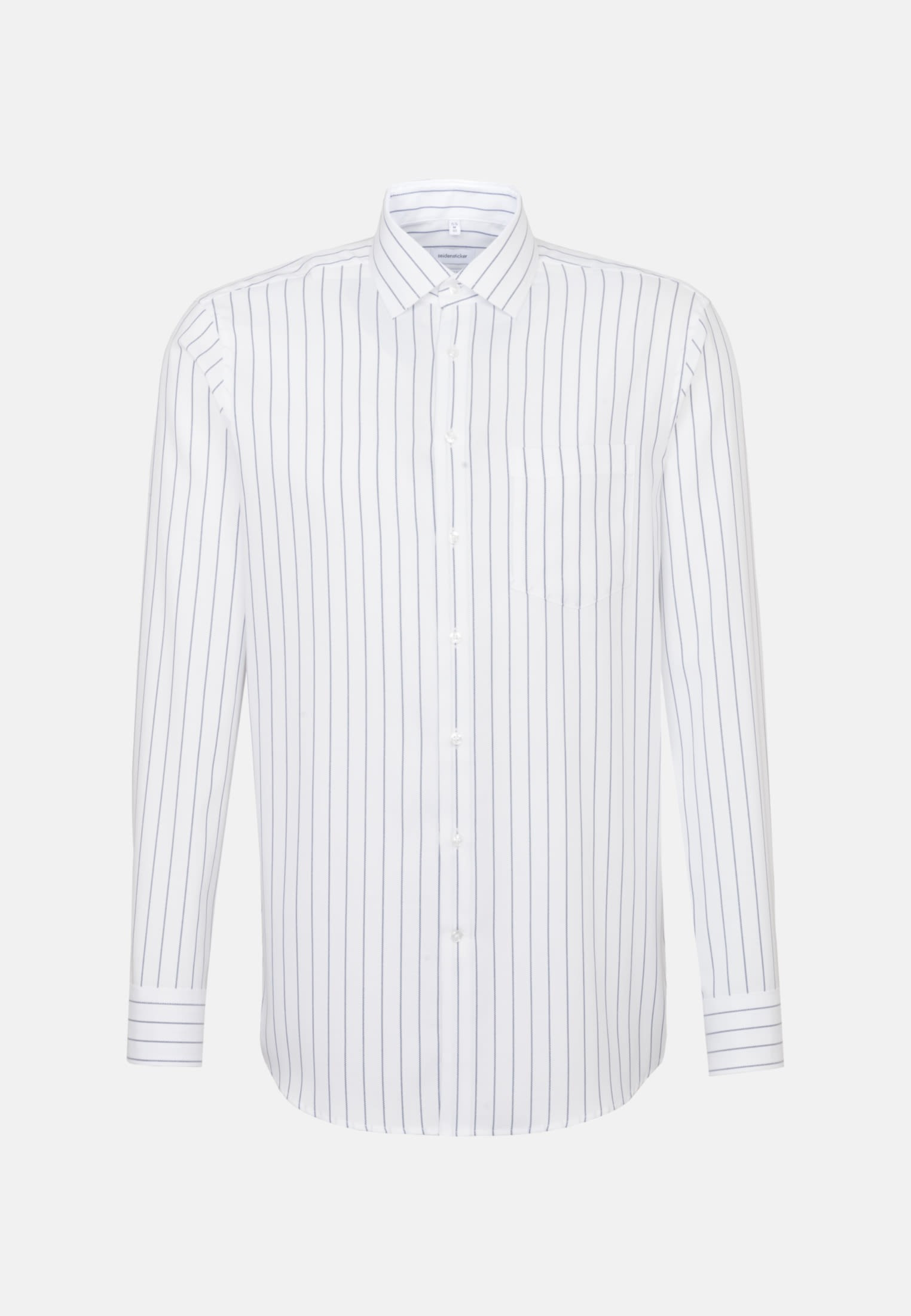 Herren Bügelleichtes Struktur Business Hemd in Regular mit Kentkragen weiß 01.195460-0017 | Sei... | Seidensticker (DE)