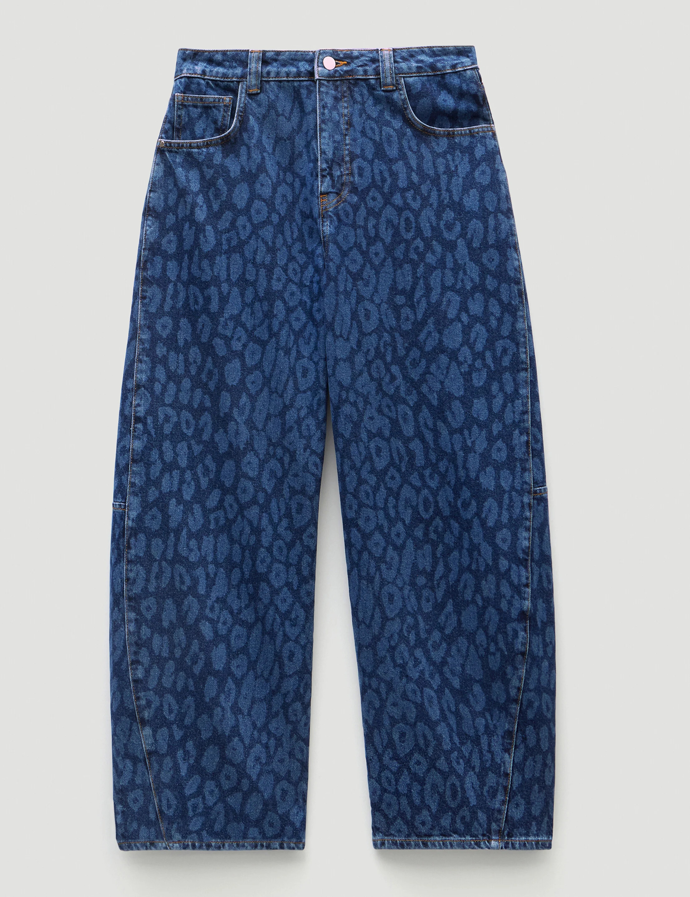 Cropped Bree Horseshoe Barrel Leg Jeans | Hush UK