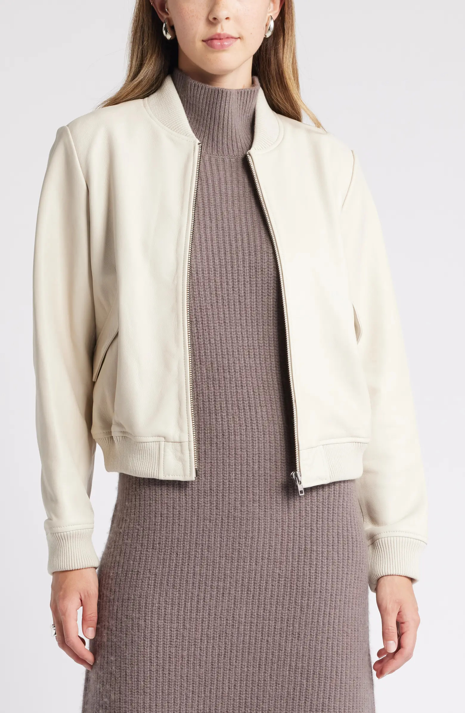 Nordstrom Leather Bomber Jacket | Nordstrom | Nordstrom