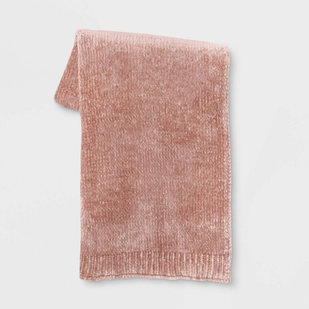 Shine Chenille Throw Blanket Blush - Project 62 | Target
