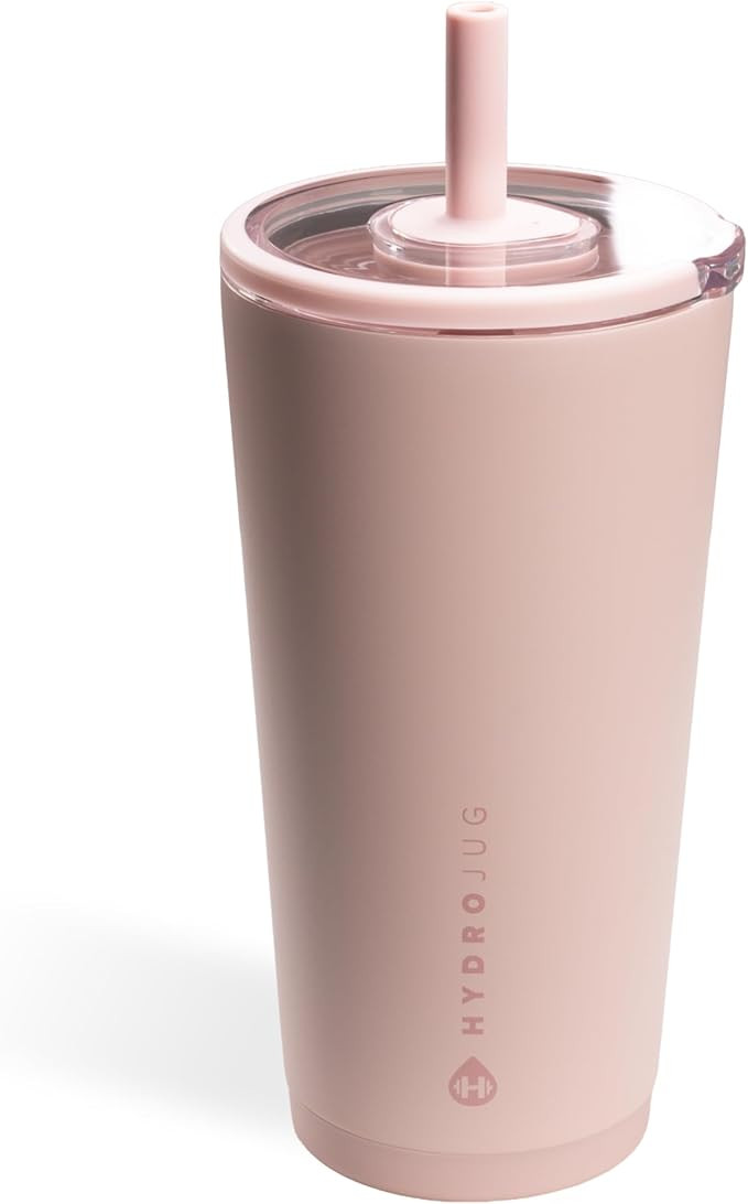 HydroJug Everyday Tumbler 20 oz – Ceramic-Lined Insulated Tumbler with Straw and Soft-Touch Lid... | Amazon (US)
