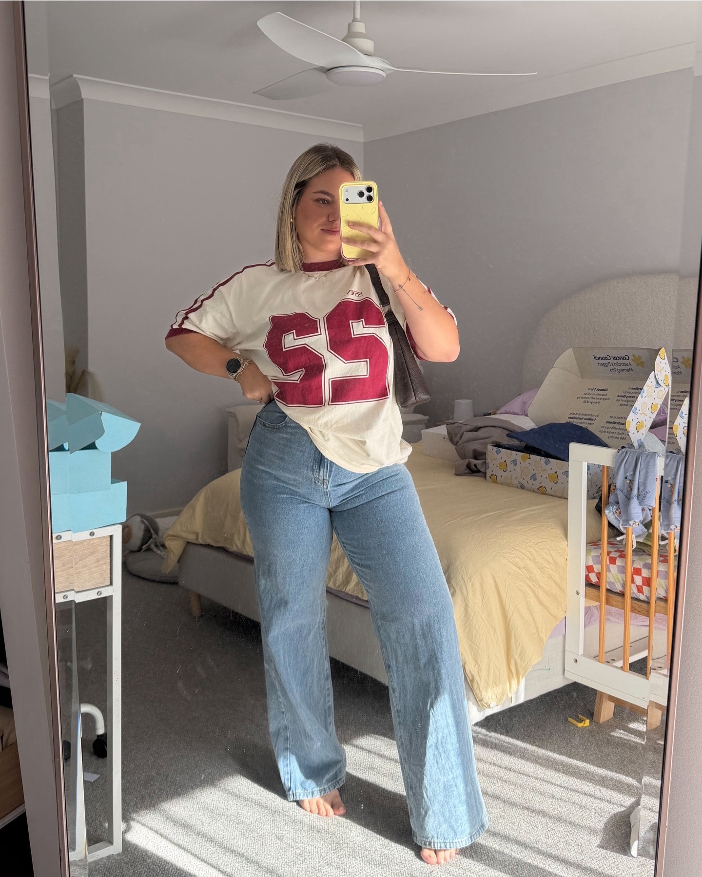 Easy mum fit 👖 


#LTKjeans #LTKautumn #LTKmidsize