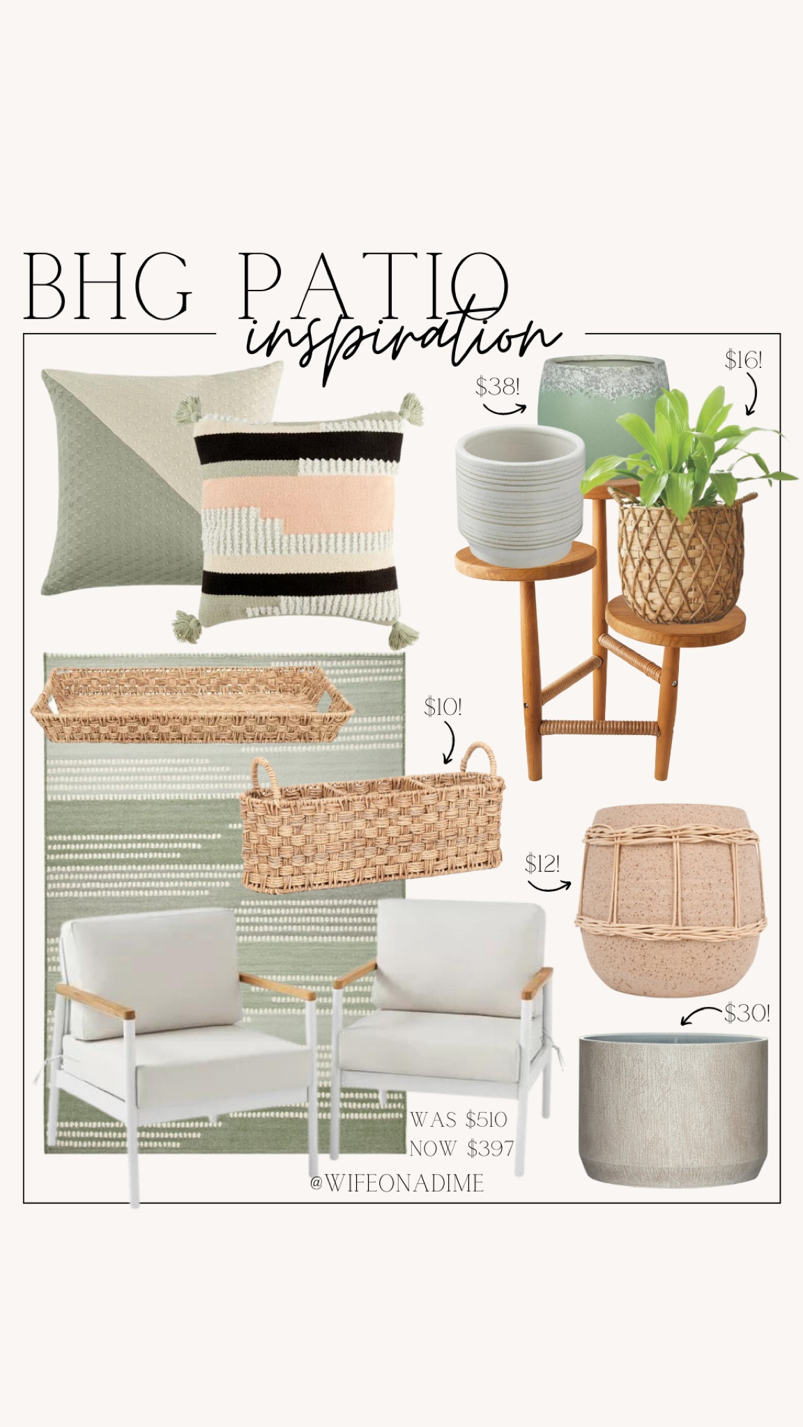 Patio inspiration from Better Homes and Gardens! 👏🏻

Better homes and gardens, Walmart, Walmart find, Walmart favorites, Walmart home, Walmart decor, Walmart patio, Patio finds, Patio favorites, Patio furniture, patio decor, patio inspiration, Green ceramic planter, green outdoor rug, patio rug, outdoor pillow, green pillow, textured pillow, teramo planter, Walmart planter, Walmart pillow, Walmart patio furniture, resin planter, outdoor lounge chair set, white patio chairs, white patio inspiration, green patio inspiration, beige ceramic planter, rattan rectangular serving tray, rattan caddy, basket planter, plant stand, outdoor planters, indoor planters, planter inspiration

#LTKhome #LTKFind