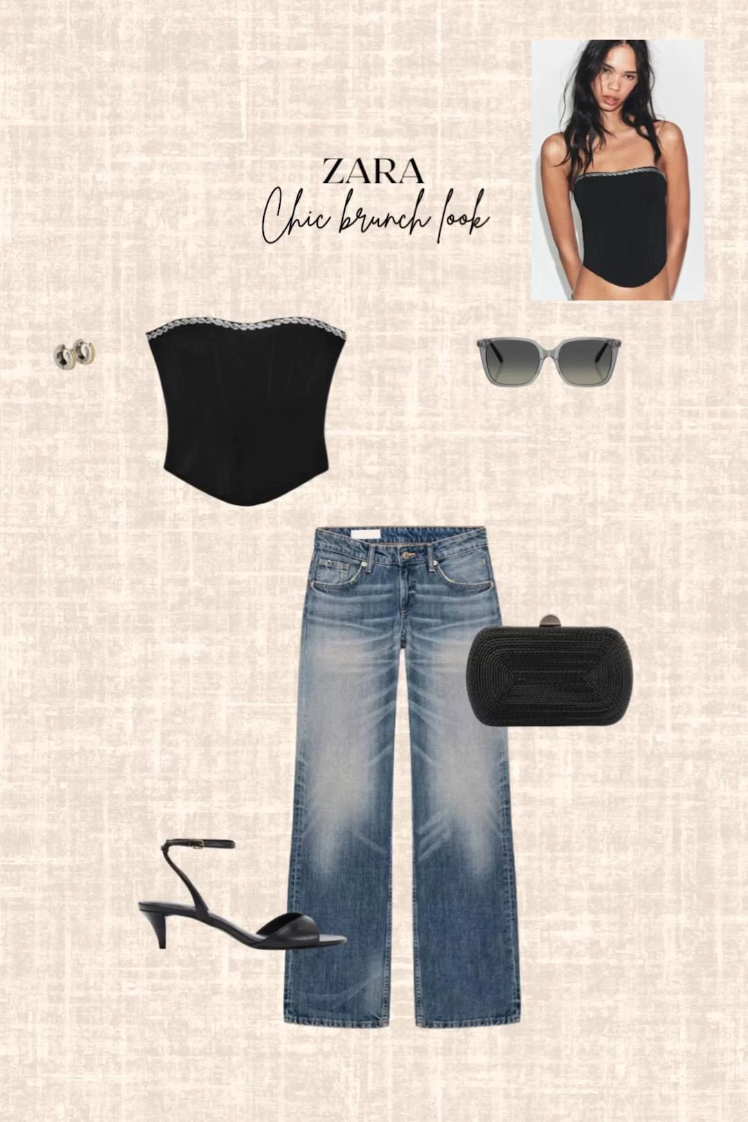 Zara Chic Brunch look! 

Top, jeans, sunglasses, heels, earrings 

#LTKootd #LTKOver40 #LTKSeasonal
