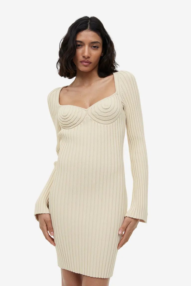 Rib-knit bodycon dress | H&M (US)