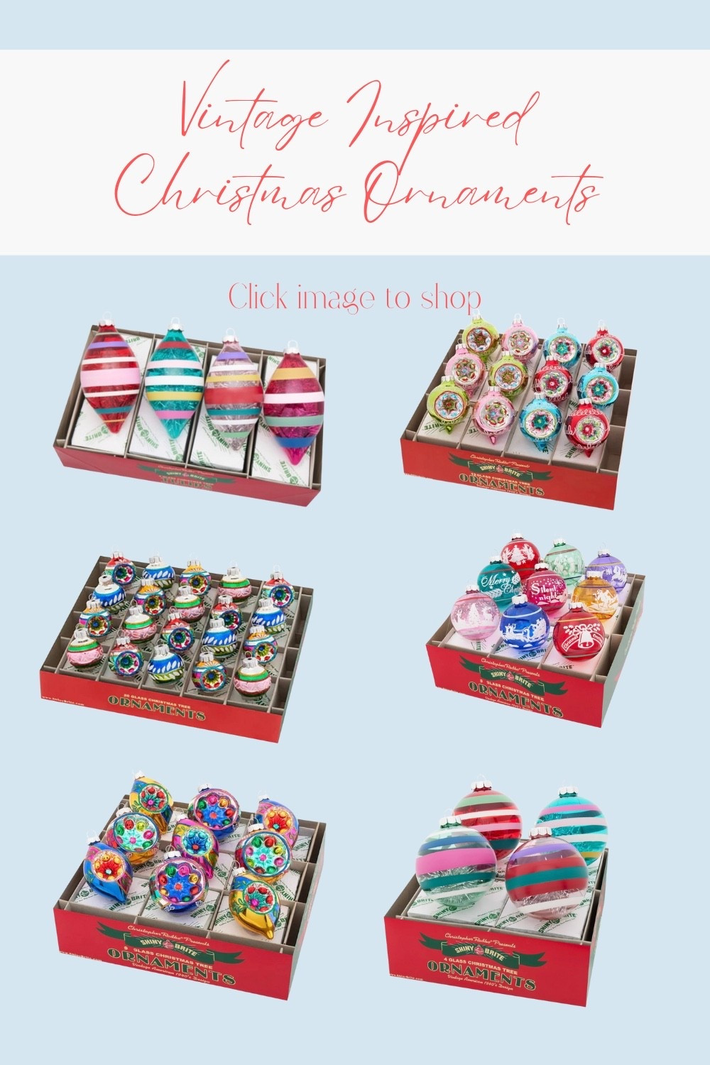 Magic happens when Christopher Radko makes vintage Shiny Brite ornaments !

#LTKHoliday #LTKSeasonal #LTKHome