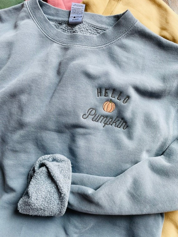 Hello Pumpkin Crewneck Sweater - Etsy | Etsy (US)