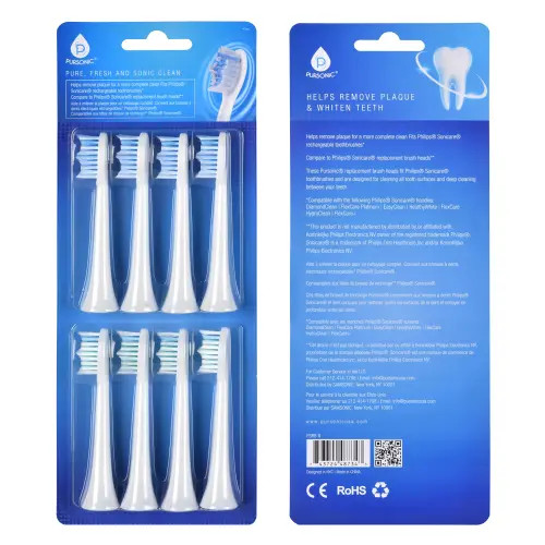 PURSONIC Philips Sonicare Compatible Brush Heads in White at Nordstrom | Nordstrom