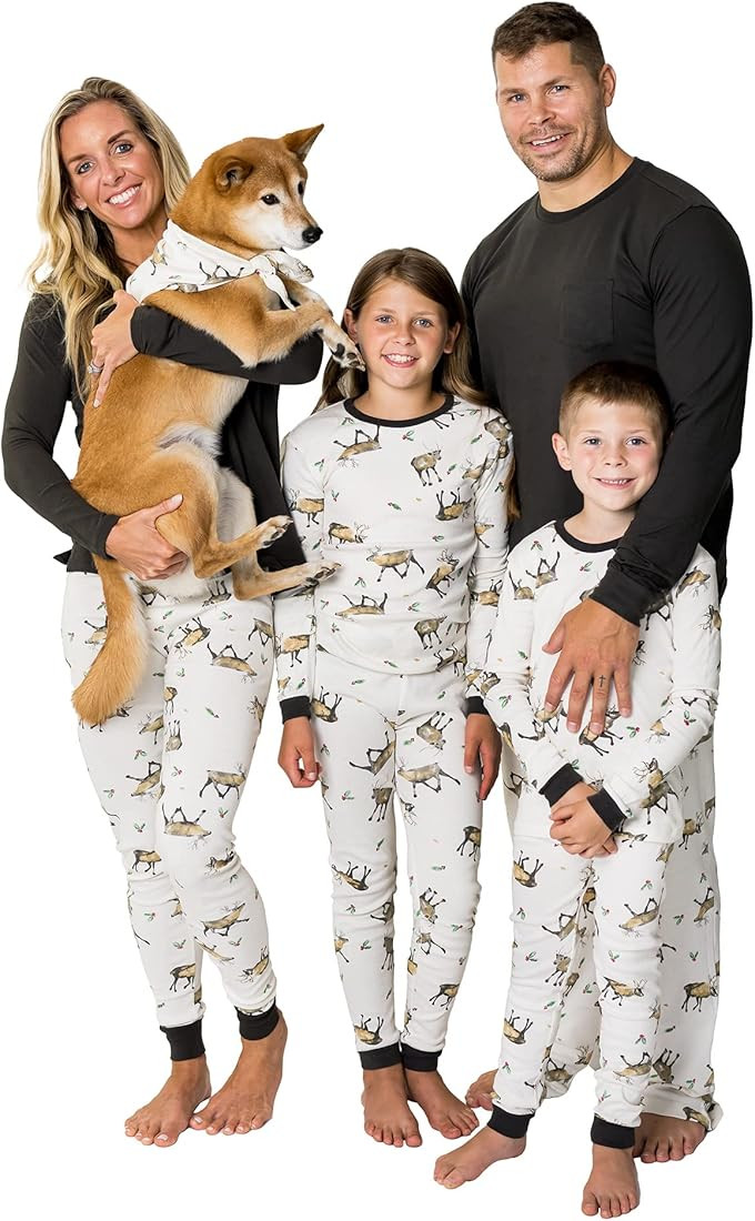 Amazon.com: Burt's Bees Baby Baby Womens Family Jammies Matching Holiday Organic Cotton Pajamas, ... | Amazon (US)