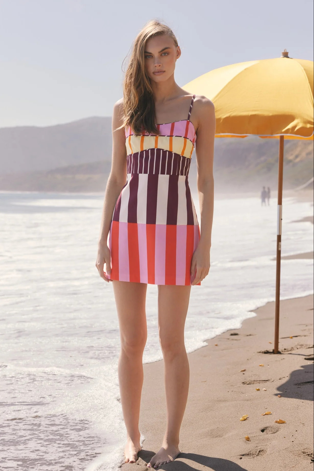Sorbet Stripe Mini Dress MULTI / M | English Factory