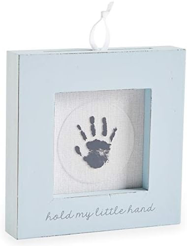 Mud Pie Hand and Foot Print Frame, Blue | Amazon (US)
