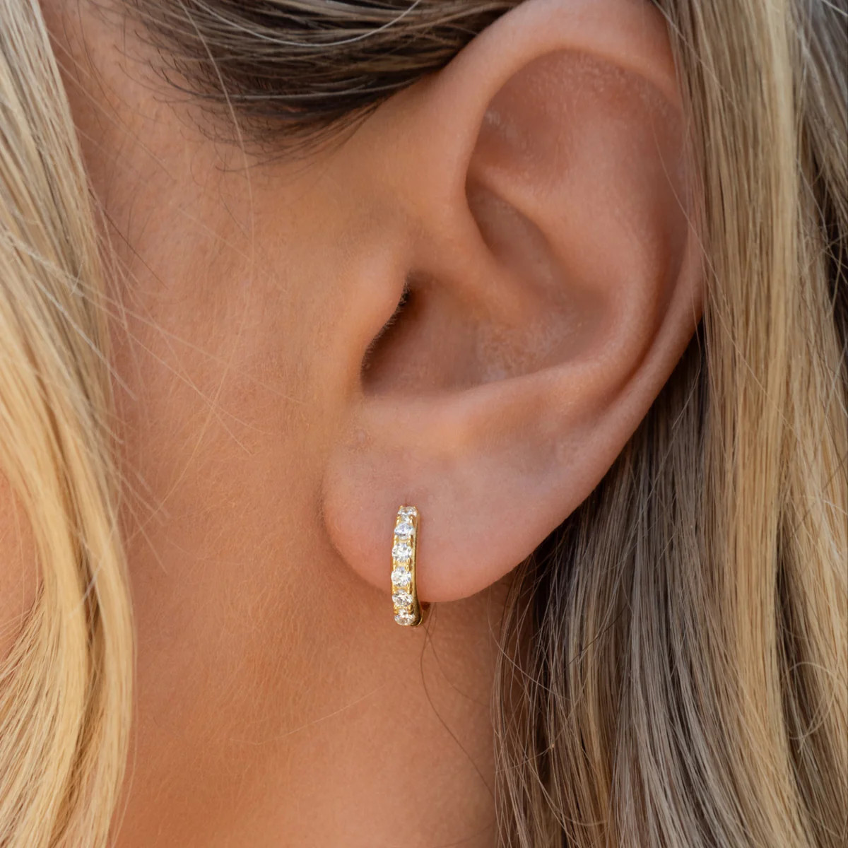 Lia Huggies | Gold | JacqMaria Jewelry