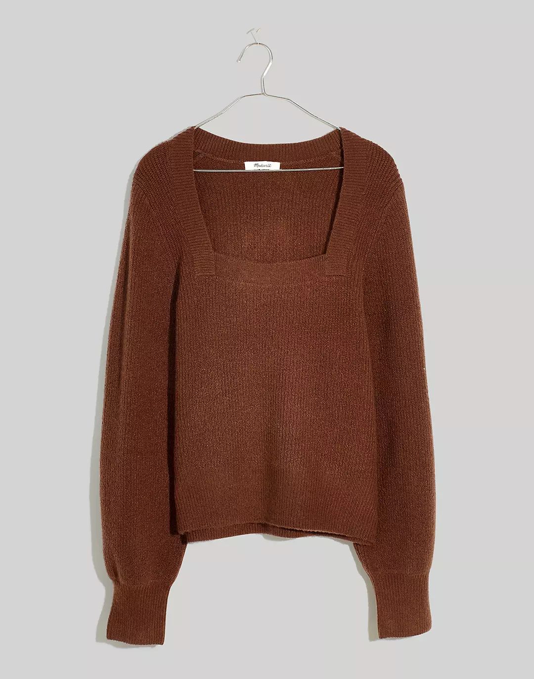 Melwood Square-Neck Sweater in Coziest Yarn | Madewell