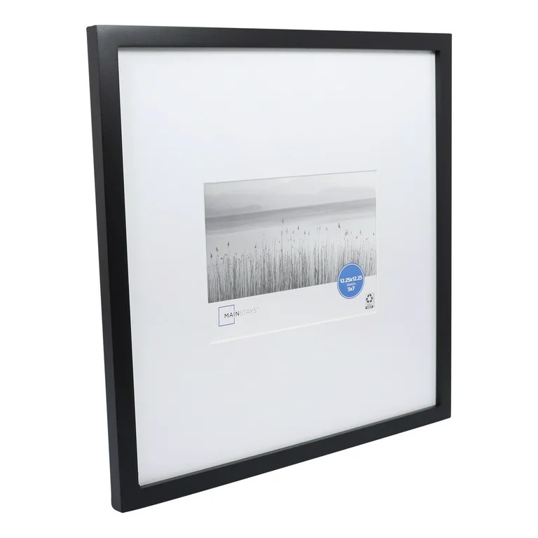 (2 pack) Mainstays – 5x7 Picture Frame – Black Matted Gallery Linear Program Wall Photo Frame | Walmart (US)