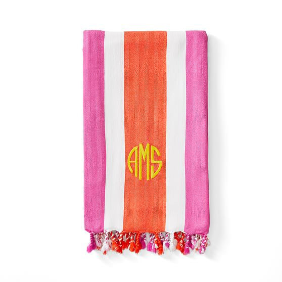 STRIPED TURKISH LIGHTWEIGHT TOWEL | Mark and Graham