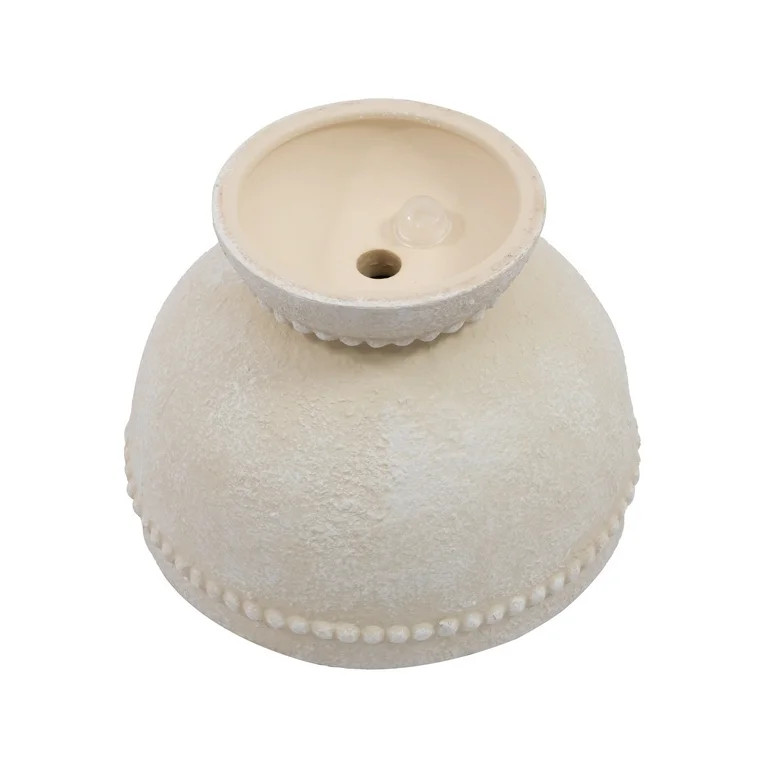My Texas House 8" Cream Ceramic Dot Bowl Planter for Indoor or Outdoor Use | Walmart (US)