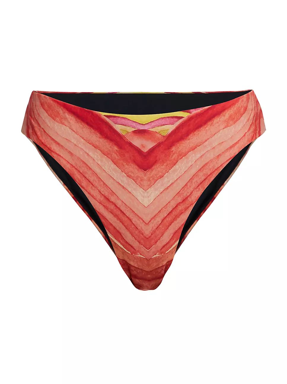 Kasa Sunset-Print High-Rise Bikini Bottom | Saks Fifth Avenue