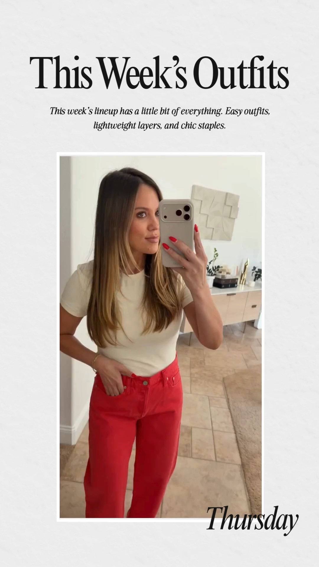 This week’s outfits!