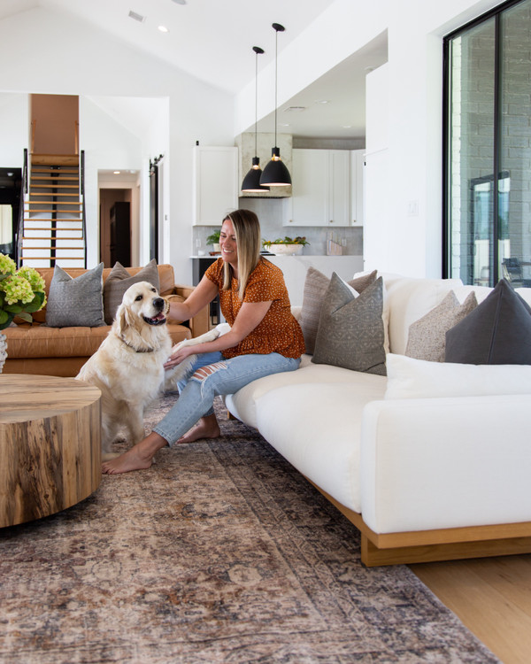 Cozy living room views with Tucker today!