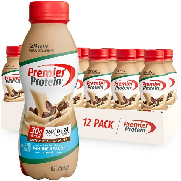 Premier Protein Shake, Cafe Latte, 30g Protein, 11.5 fl oz, 12 Ct | Walmart (US)