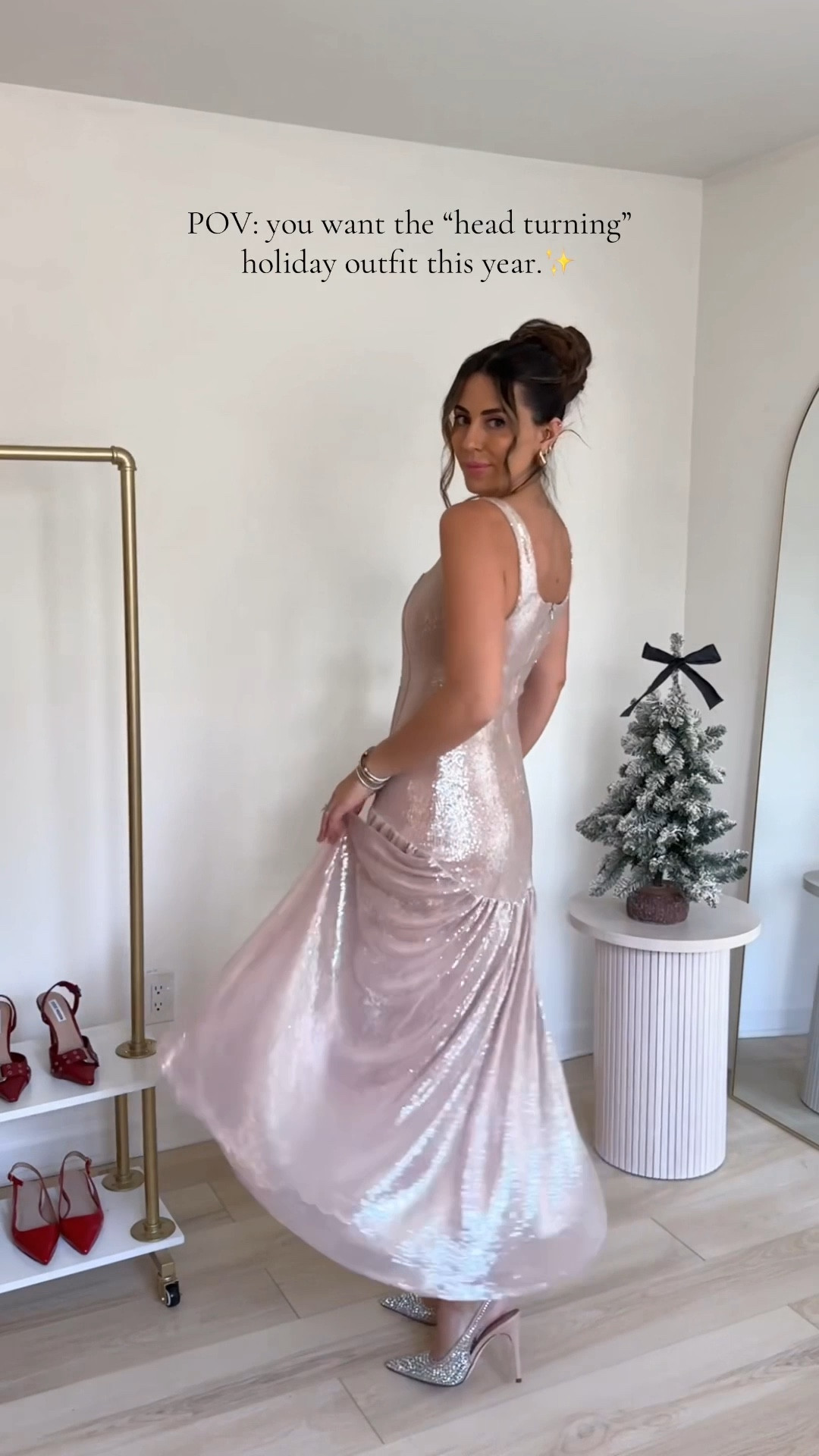 POV: you want the “head turning” holiday outfit this year.✨

Holiday dress | NYE dress | NYE outfit | sequin dress | drop waist dress | cocktail dress | pink sequin dress | holiday party outfit | New Year’s Eve 

#LTKHoliday #LTKootd #LTKWedding