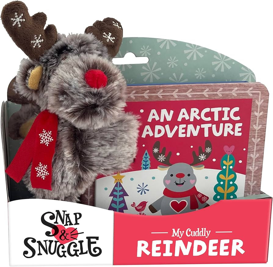 Snap & Snuggle: An Arctic Adventure: Christmas Plush Silicone Slap Bracelet and Board Book for Ki... | Amazon (US)