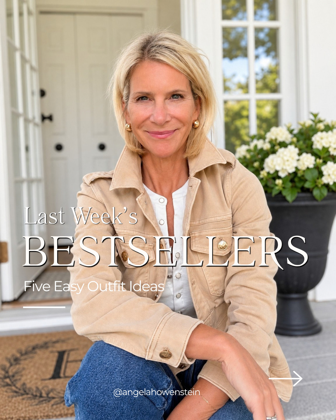 Last week’s bestsellers, styled into five easy outfits! These are the pieces you loved most, from the bestselling denim field jacket and sweater blazer to the Touch of Cool™ layering tee, pull-on jeans, and Devon leopard slingbacks. So many versatile pieces you can mix, match, and wear on repeat.

👩‍💻 LTK PRO TIPS
❤️ Heart = Support my posts ;-)
🔖 Save = Get sale & restock alerts for the things you love!
📋 Lists = Keep favorites organized (List ideas: Christmas, Birthdays, and Vacations!)
📲 Share = Send lists and products to a friend (or your daughters like me).
💬 Comment = Ask me anything, and I’ll answer. ;-) 

 #LTKootd #LTKSeasonal #LTKOver40