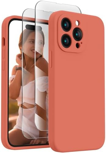 FireNova for iPhone 14 Pro Case, Silicone Upgraded [Camera Protection] Phone Case with [2 Screen ... | Amazon (US)
