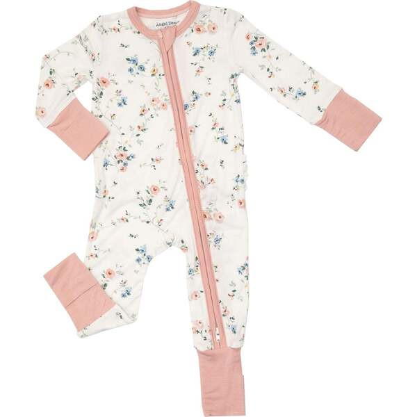 Climbing Roses 2-Way Ruffle Back Zipper Romper | Maisonette