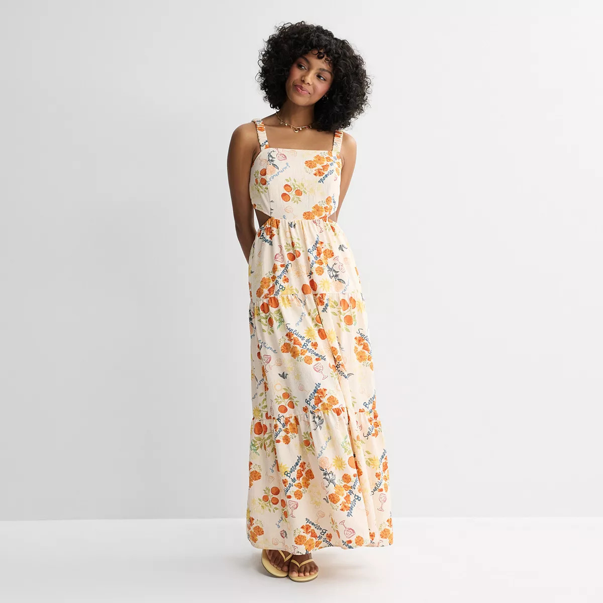 Juniors' Rewind Cut Out Maxi Dress, Girl's, Size: Medium, Cactus Grove | Kohl's