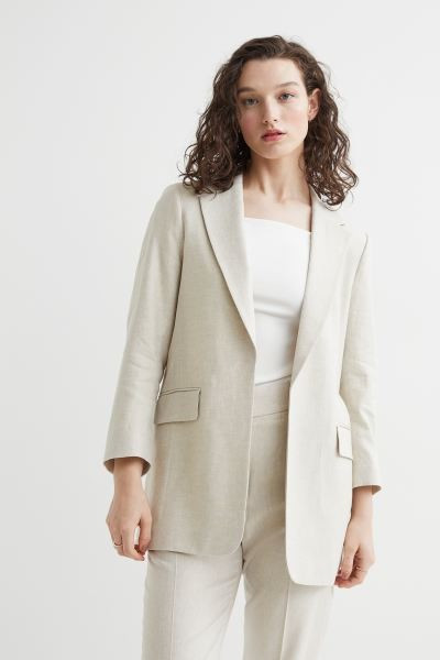 Linen-blend Jacket | H&M (US + CA)