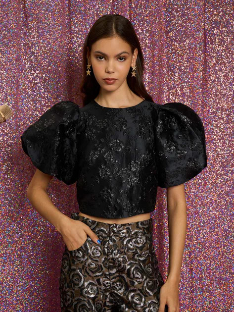 Tribute Jacquard Cropped Top | Sister Jane (UK)