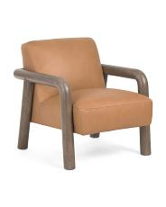 30x34.5x33 leather reyna accent chair | TJ Maxx