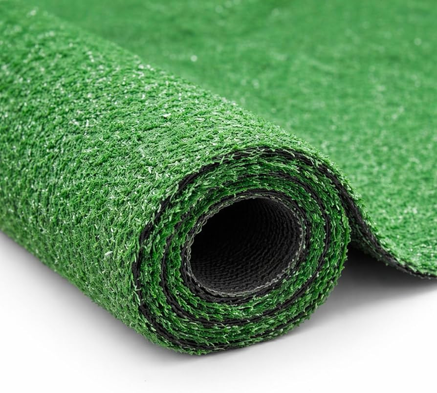 Ottomanson Artificial Grass Turf 6'6" x 8' Indoor Outdoor Faux Grass Rug with Drainage Holes, Cus... | Amazon (US)